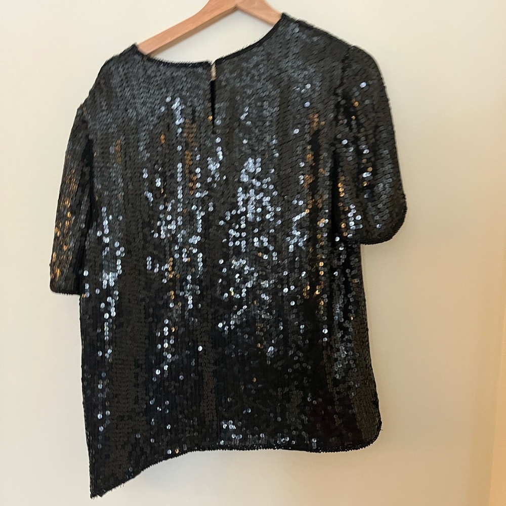 vintage 💯 silk sequinned blouse - Picture 3 of 4